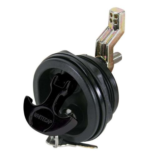 Zár csónakhoz, fekete, kulccsal