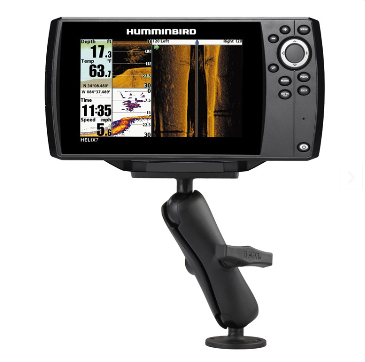 RAM halradar tartó a Humminbird Helix 7 számára, C méretű 1.5"-os golyóval
