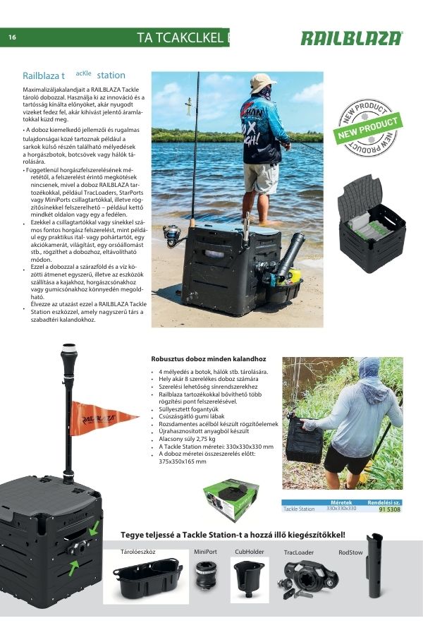 Railblaza termékkatalógus – minden kiegészítő egy helyen