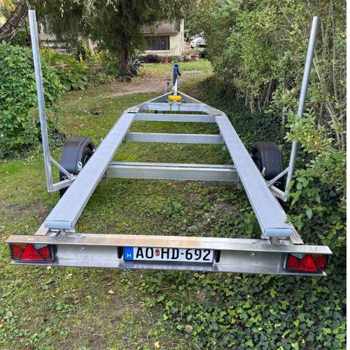 Alumínium hajószállító utánfutó fékes