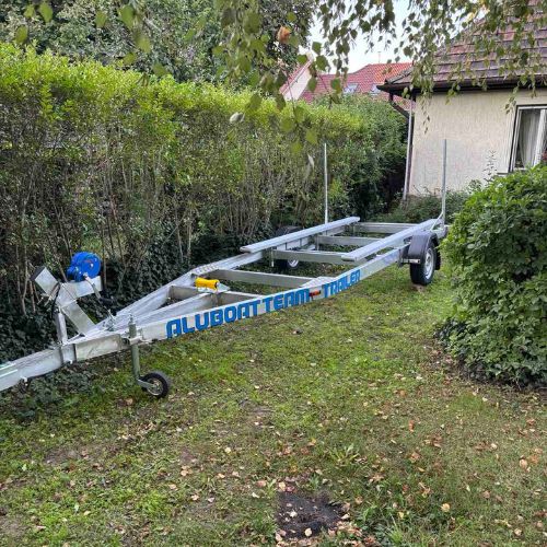 Alumínium hajószállító utánfutó fék nélküli